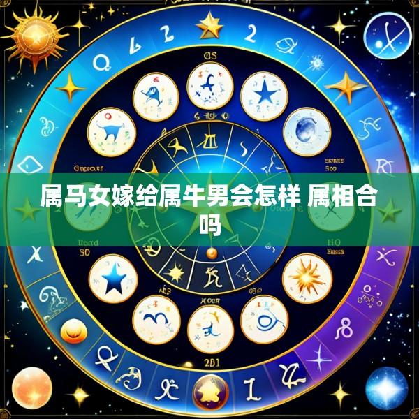 属马女嫁给属牛男会怎样 属相合吗