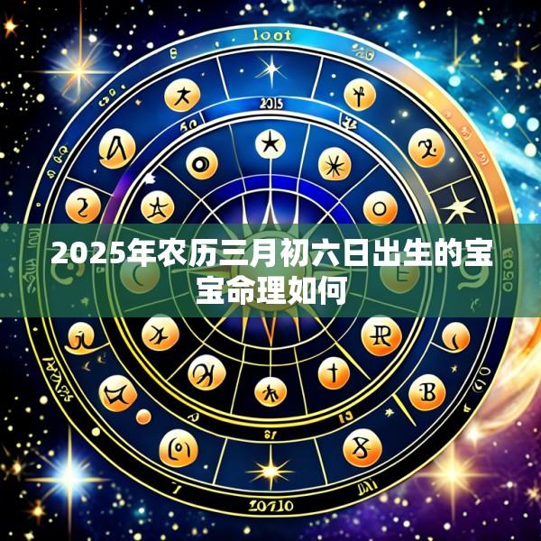 2025年农历三月初六日出生的宝宝命理如何
