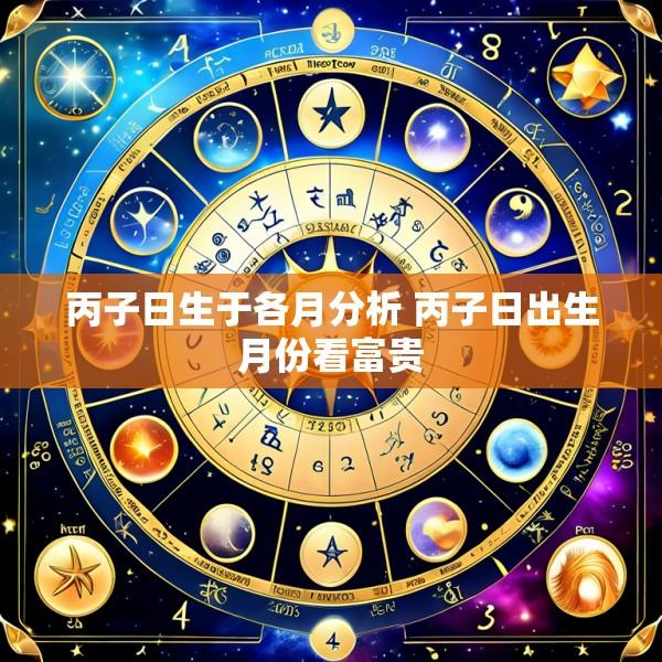 丙子日生于各月分析 丙子日出生月份看富贵