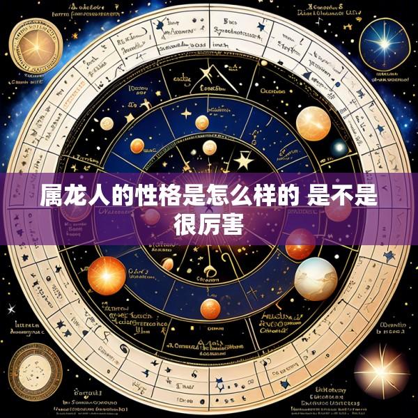 属龙人的性格是怎么样的 是不是很厉害