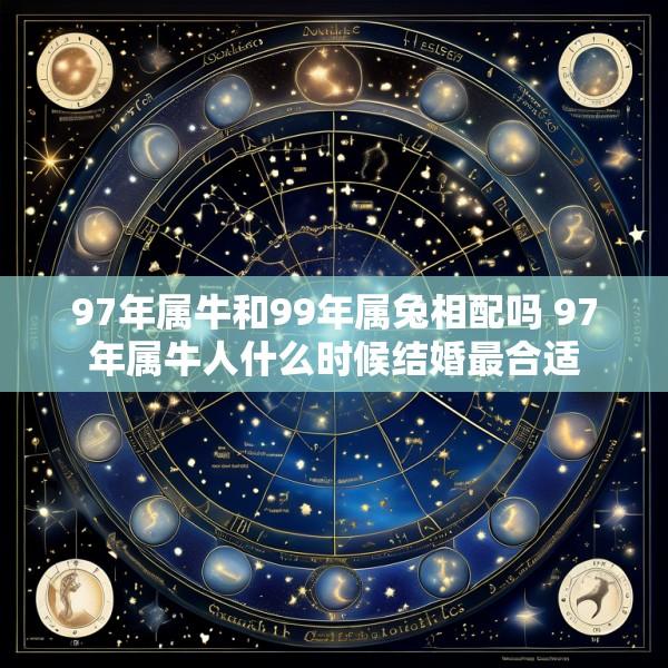 97年属牛和99年属兔相配吗 97年属牛人什么时候结婚最合适