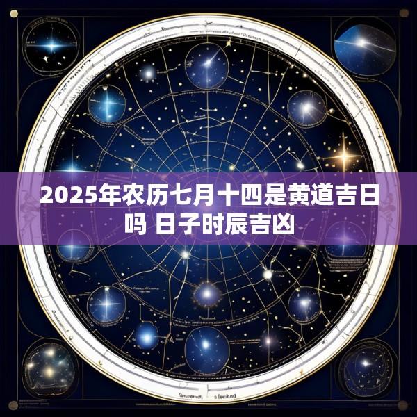 2025年农历七月十四是黄道吉日吗 日子时辰吉凶