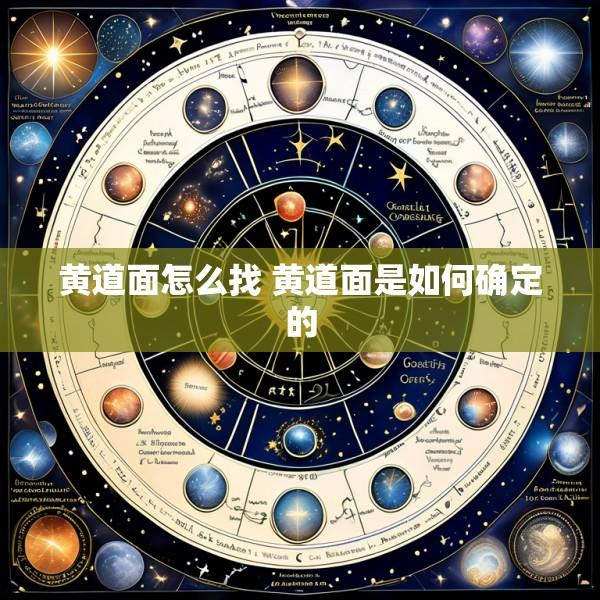 黄道面怎么找 黄道面是如何确定的