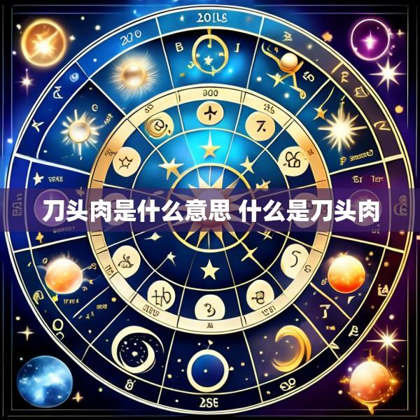 刀头肉是什么意思 什么是刀头肉