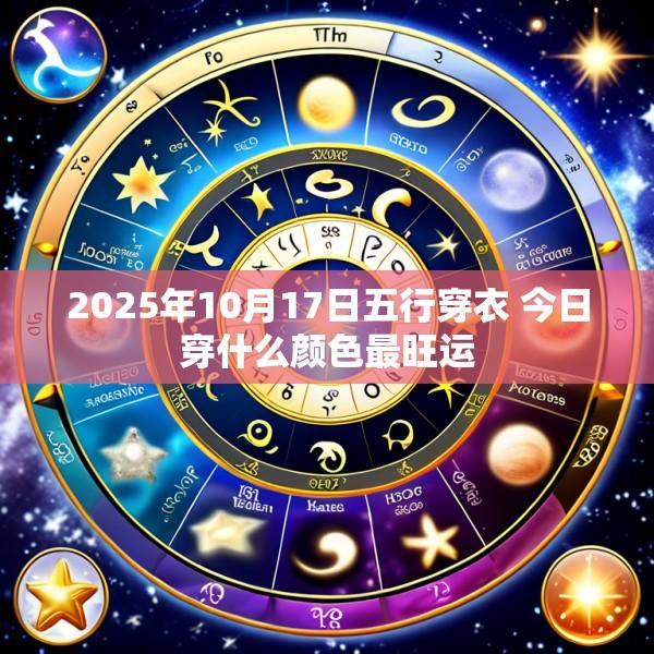 2025年10月17日五行穿衣 今日穿什么颜色最旺运