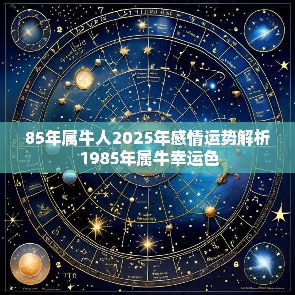 85年属牛人2025年感情运势解析 1985年属牛幸运色