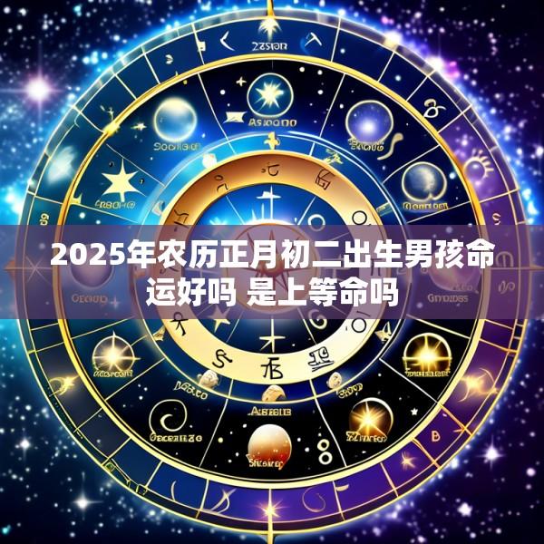 2025年农历正月初二出生男孩命运好吗 是上等命吗