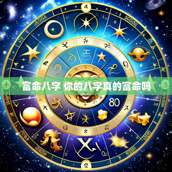 富命八字 你的八字真的富命吗