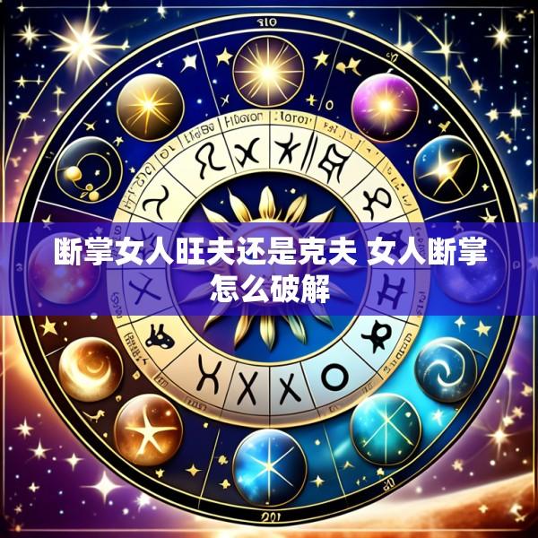 断掌女人旺夫还是克夫 女人断掌怎么破解