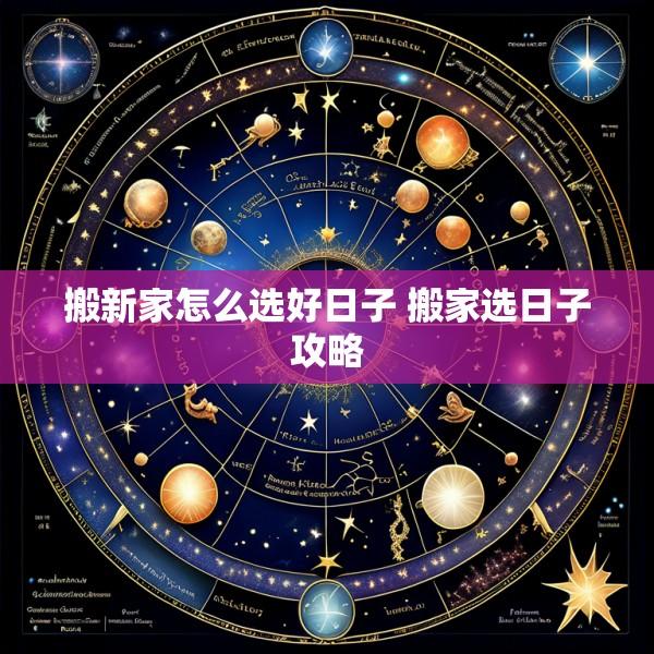 搬新家怎么选好日子 搬家选日子攻略