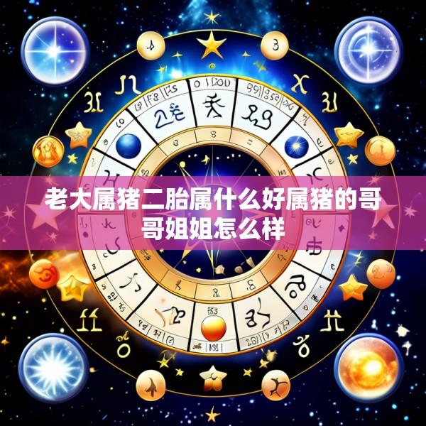 老大属猪二胎属什么好属猪的哥哥姐姐怎么样