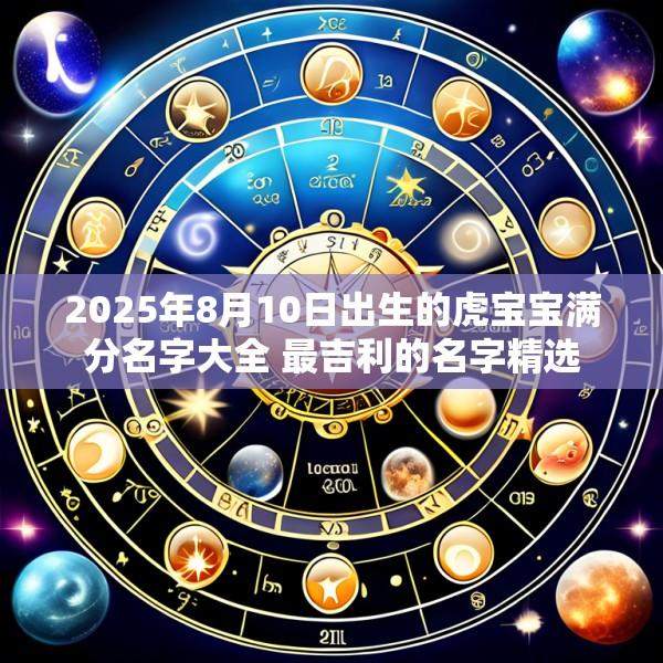 2025年8月10日出生的虎宝宝满分名字大全 最吉利的名字精选