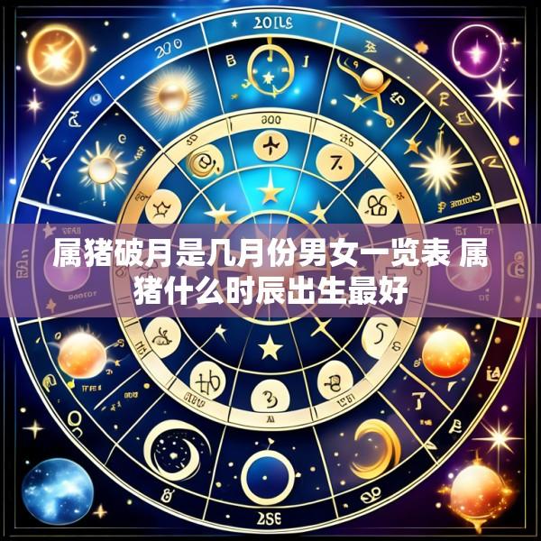 属猪破月是几月份男女一览表 属猪什么时辰出生最好