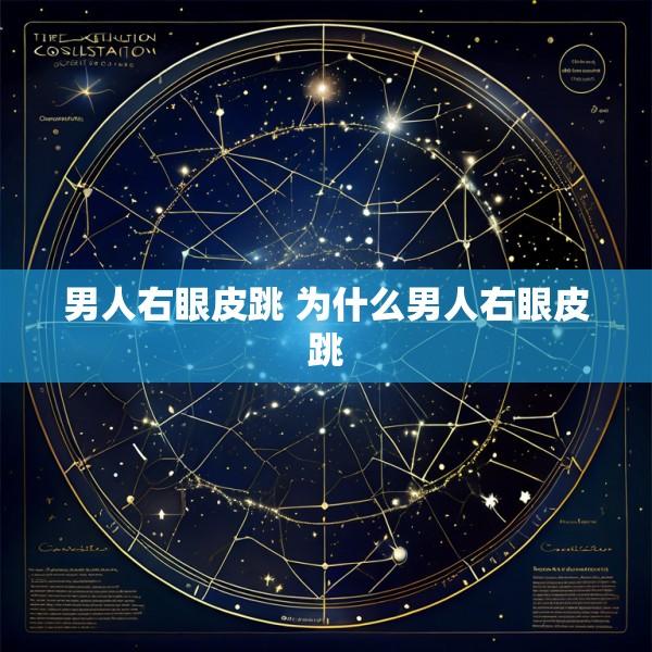 男人右眼皮跳 为什么男人右眼皮跳