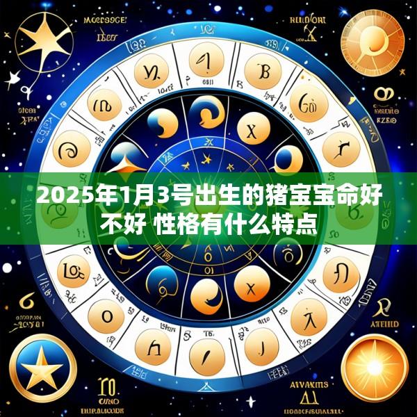 2025年1月3号出生的猪宝宝命好不好 性格有什么特点
