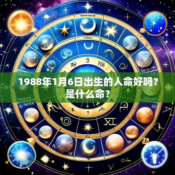 1988年1月6日出生的人命好吗？是什么命？