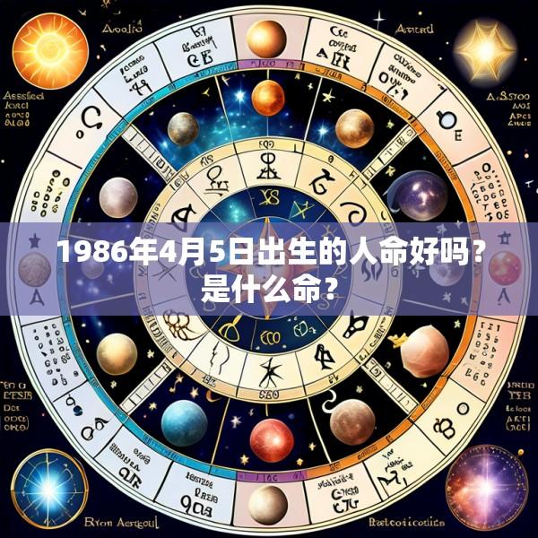 1986年4月5日出生的人命好吗？是什么命？
