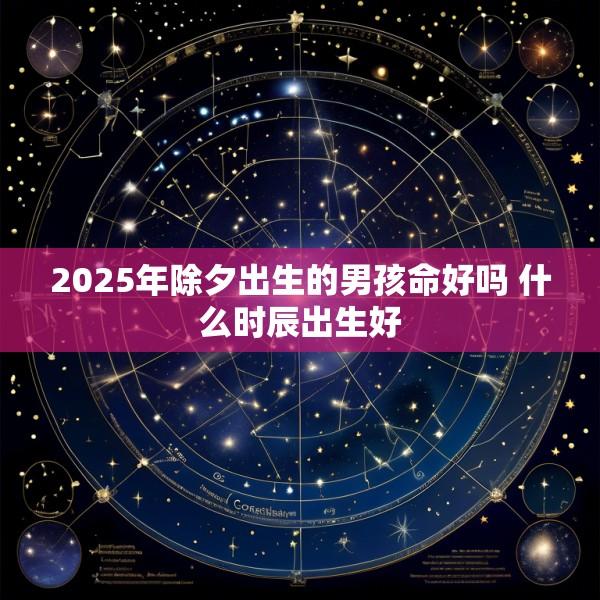 2025年除夕出生的男孩命好吗 什么时辰出生好