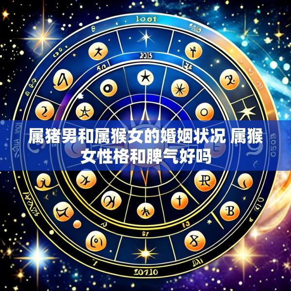 属猪男和属猴女的婚姻状况 属猴女性格和脾气好吗