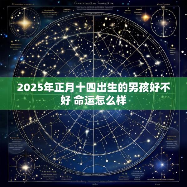 2025年正月十四出生的男孩好不好 命运怎么样