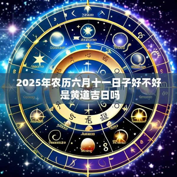 2025年农历六月十一日子好不好 是黄道吉日吗