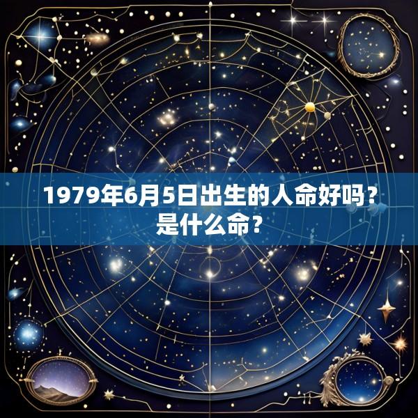 1979年6月5日出生的人命好吗？是什么命？