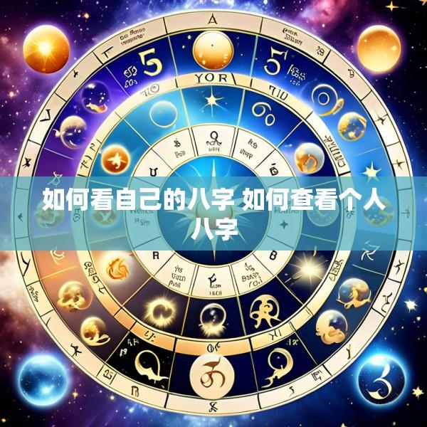 如何看自己的八字 如何查看个人八字