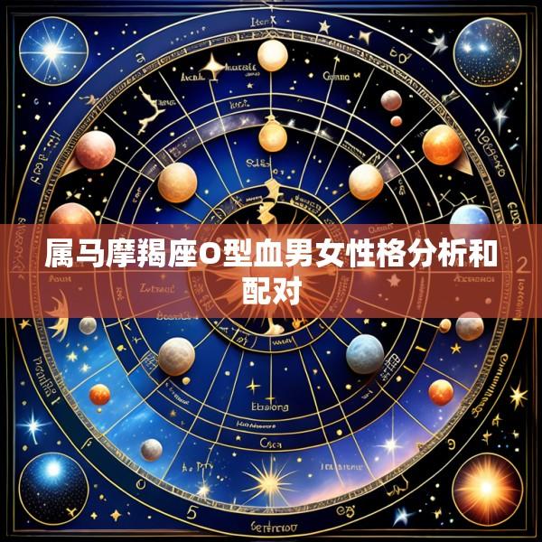 属马摩羯座O型血男女性格分析和配对
