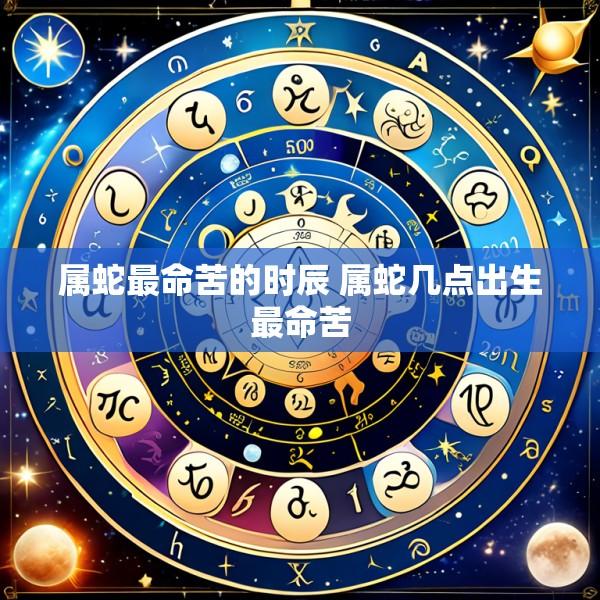 属蛇最命苦的时辰 属蛇几点出生最命苦