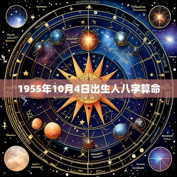 1955年10月4日出生人八字算命