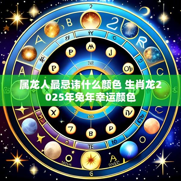 属龙人最忌讳什么颜色 生肖龙2025年兔年幸运颜色