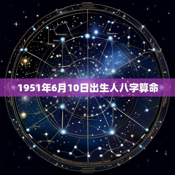 1951年6月10日出生人八字算命