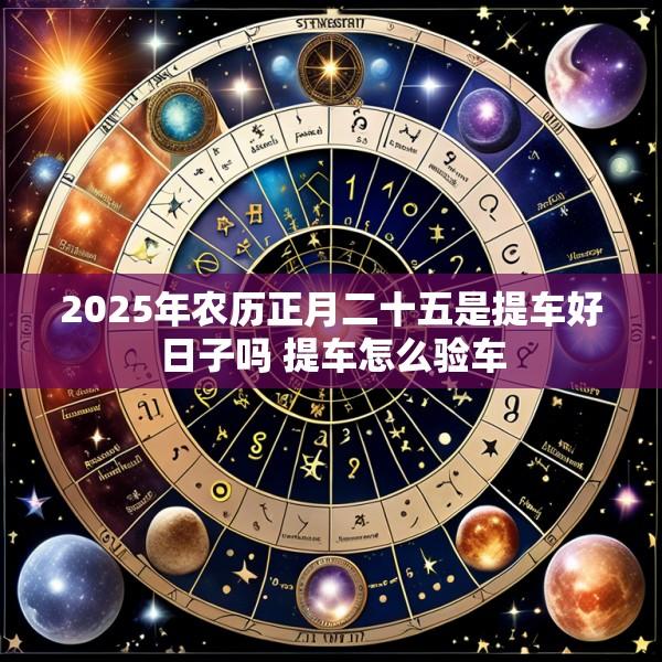 2025年农历正月二十五是提车好日子吗 提车怎么验车