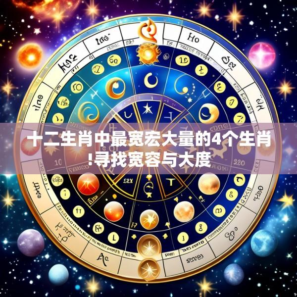 十二生肖中最宽宏大量的4个生肖!寻找宽容与大度