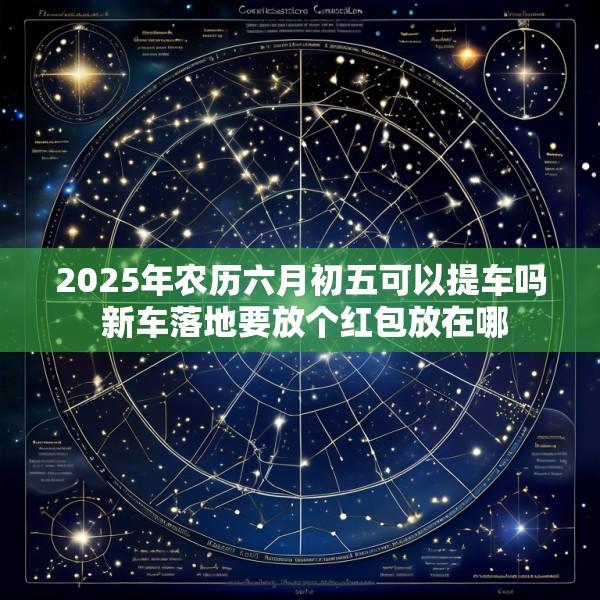 2025年农历六月初五可以提车吗 新车落地要放个红包放在哪