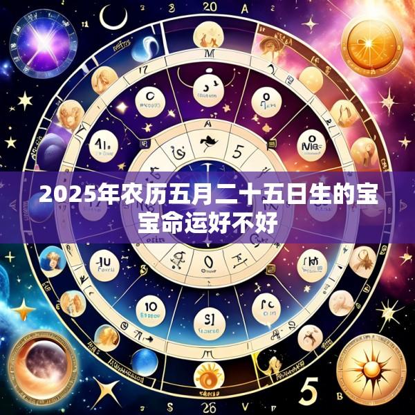 2025年农历五月二十五日生的宝宝命运好不好