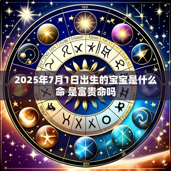 2025年7月1日出生的宝宝是什么命 是富贵命吗