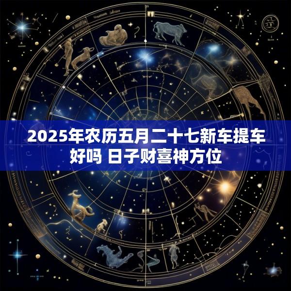 2025年农历五月二十七新车提车好吗 日子财喜神方位