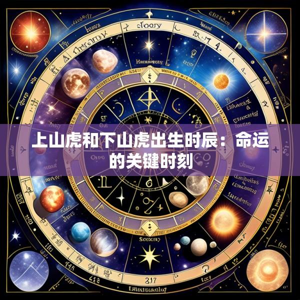 上山虎和下山虎出生时辰：命运的关键时刻