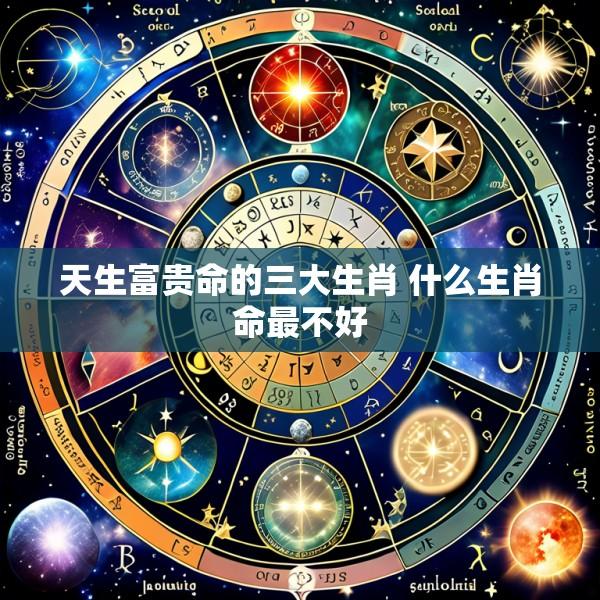 天生富贵命的三大生肖 什么生肖命最不好