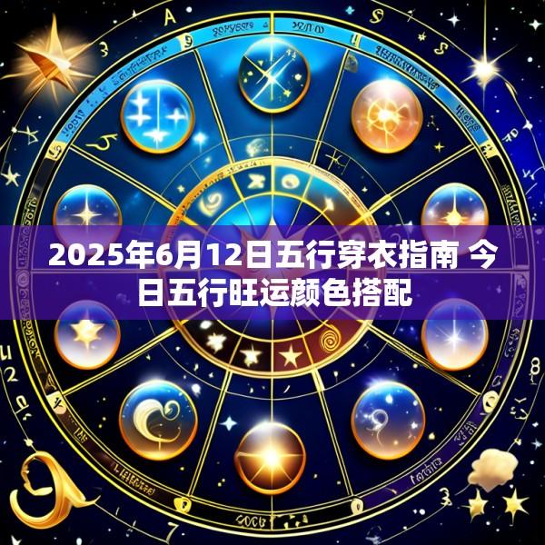 2025年6月12日五行穿衣指南 今日五行旺运颜色搭配