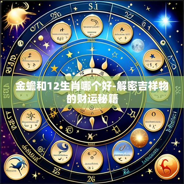 金蟾和12生肖哪个好-解密吉祥物的财运秘籍