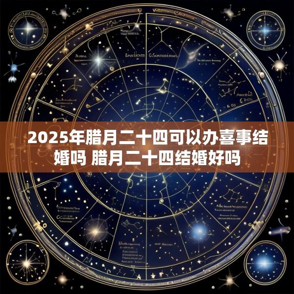 2025年腊月二十四可以办喜事结婚吗 腊月二十四结婚好吗