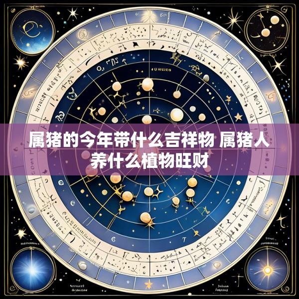 属猪的今年带什么吉祥物 属猪人养什么植物旺财