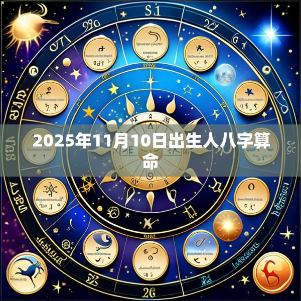 2025年11月10日出生人八字算命