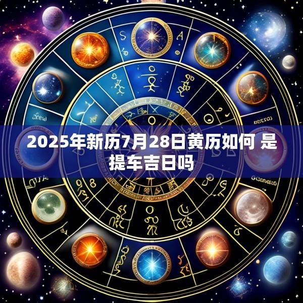 2025年新历7月28日黄历如何 是提车吉日吗