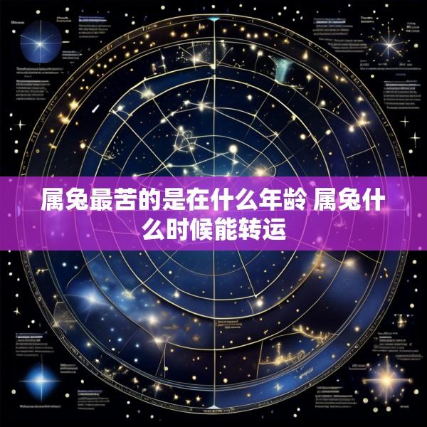 属兔最苦的是在什么年龄 属兔什么时候能转运