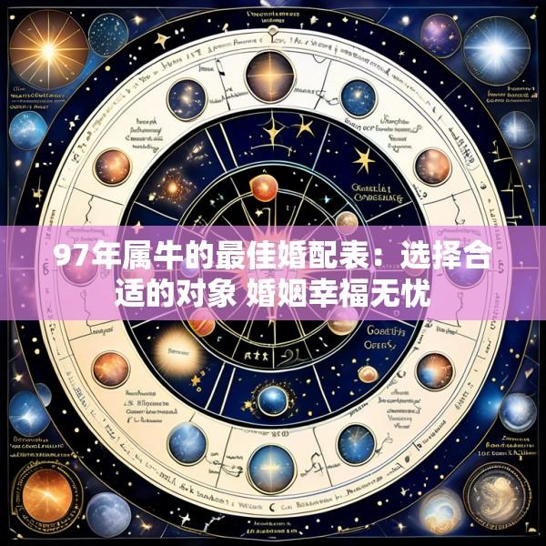 97年属牛的最佳婚配表：选择合适的对象 婚姻幸福无忧
