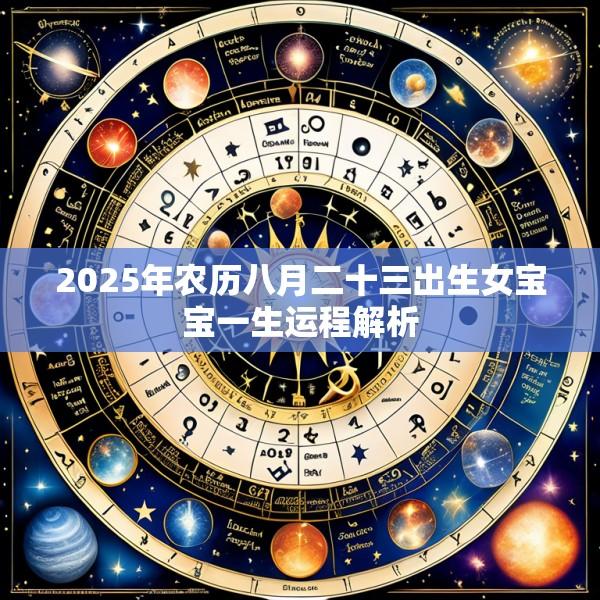 2025年农历八月二十三出生女宝宝一生运程解析