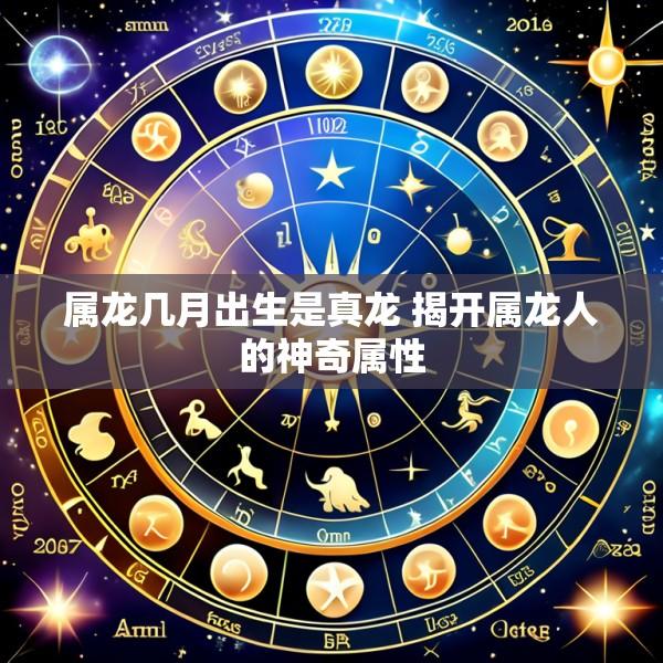 属龙几月出生是真龙 揭开属龙人的神奇属性
